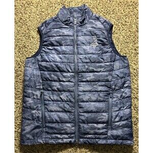 Pinehurst Golf Vest Small Blue Full Zip Ahead